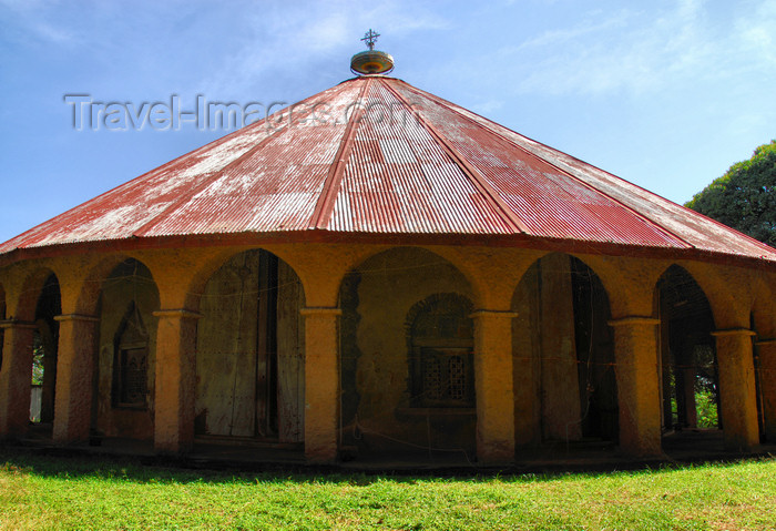 ethiopia488: Lake Tana, Amhara, Ethiopia: Kebran Gabriel Monastery - circular church - photo by M.Torres  - (c) Travel-Images.com - Stock Photography agency - Image Bank