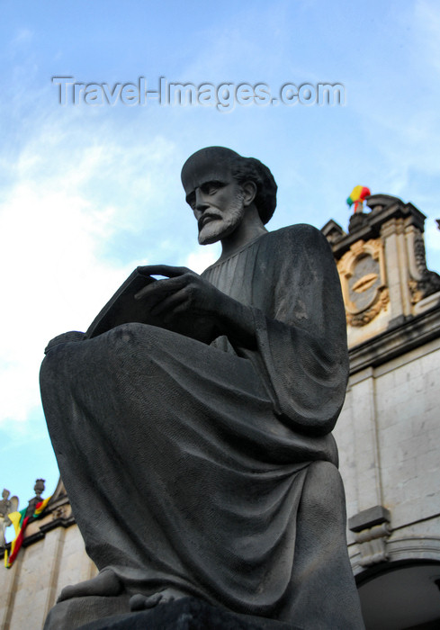 ethiopia85: Addis Ababa, Ethiopia: Holy Trinity Cathedral - statue of St. Luke - patron saint of physicians and surgeons - photo by M.Torres - (c) Travel-Images.com - Stock Photography agency - Image Bank