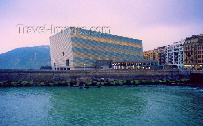 eusk15: Basque Country / Pais Vasco / Euskadi - Donostia / San Sebastian - Gipuzkoa province: Kursaal Palace - imperfect cube on the Urumea - photo by M.Torres - (c) Travel-Images.com - Stock Photography agency - Image Bank