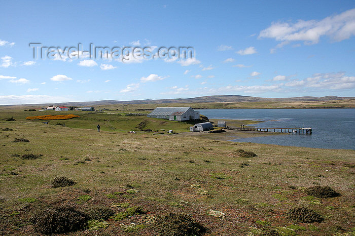 falkland28: Falkland islands - East Falkland - Port Louis - pier - photo by Christophe Breschi - (c) Travel-Images.com - Stock Photography agency - Image Bank