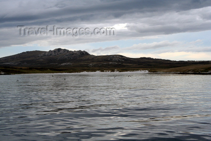 falkland51: Falkland islands - East Falkland - Berkeley Sound - rock formations - photo by Christophe Breschi - (c) Travel-Images.com - Stock Photography agency - Image Bank