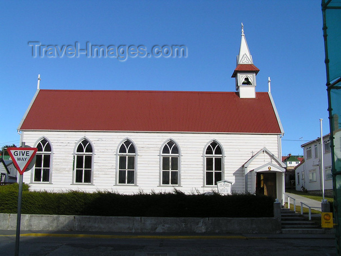 falkland58: Falkland islands / Ilhas Malvinas - East Falkland: Stanley / Puerto Argentino - St Mary's Catholic church - Ross Road - photo by Captain Peter - (c) Travel-Images.com - Stock Photography agency - Image Bank