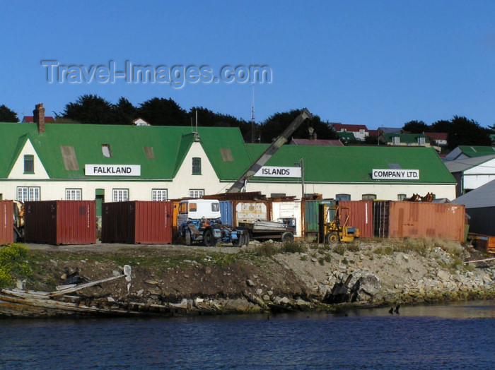 falkland60: Falkland islands / Ilhas Malvinas - East Falkland: Stanley / Puerto Argentino - Falkland Islands Company, the almighty commercial company of archipelago - photo by Captain Peter - (c) Travel-Images.com - Stock Photography agency - Image Bank