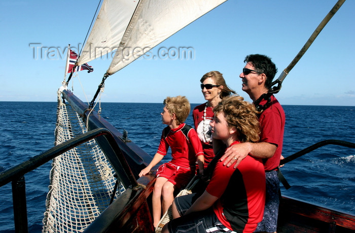 fiji41: Fiji: family on a Norwegian schooner enjoying a day at sea - photo by R.Eime - (c) Travel-Images.com - Stock Photography agency - Image Bank