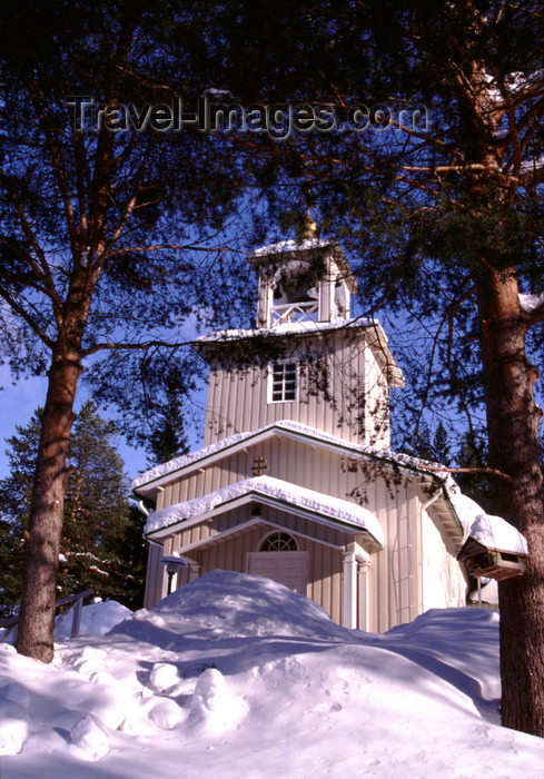 fin117: Finland - Lapland - Rovaniemi- Orthodox church - Arctic images by F.Rigaud - (c) Travel-Images.com - Stock Photography agency - Image Bank