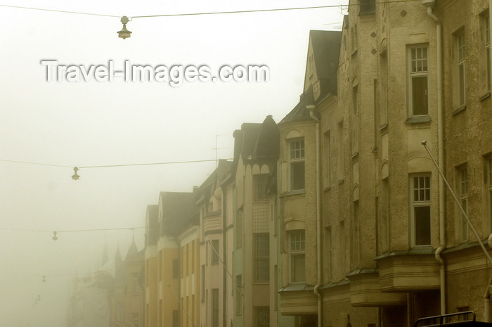 fin124: Finland - Helsinki, Eira area, buildings in the mist - photo by Juha Sompinmäki - (c) Travel-Images.com - Stock Photography agency - Image Bank