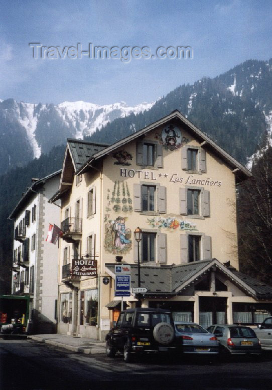 france11: France / Frankreich -  Praz-de-Chamonix (Haute-Savoi - Rhône-Alpes): hotel les Lanchers - photo by M.Torres - (c) Travel-Images.com - Stock Photography agency - Image Bank