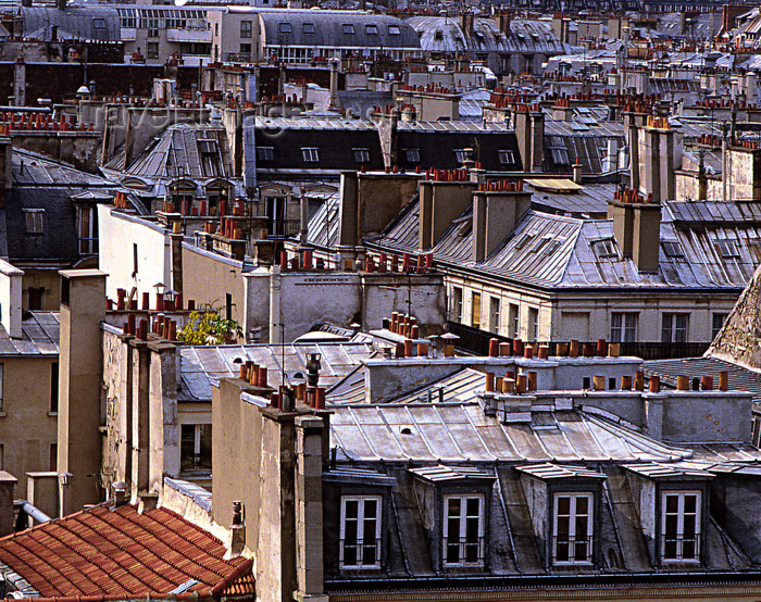 france1187: Paris: roofs of Paris seen from Printemps grand magasin - 9th arrondissement - photo by Y.Baby - (c) Travel-Images.com - Stock Photography agency - Image Bank