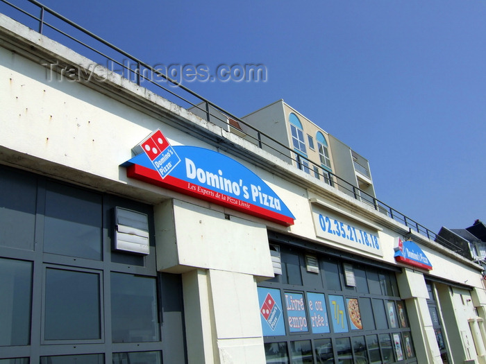 france1241: Le Havre, Seine-Maritime, Haute-Normandie, France: Dominos Pizza - sign - photo by A.Bartel - (c) Travel-Images.com - Stock Photography agency - Image Bank