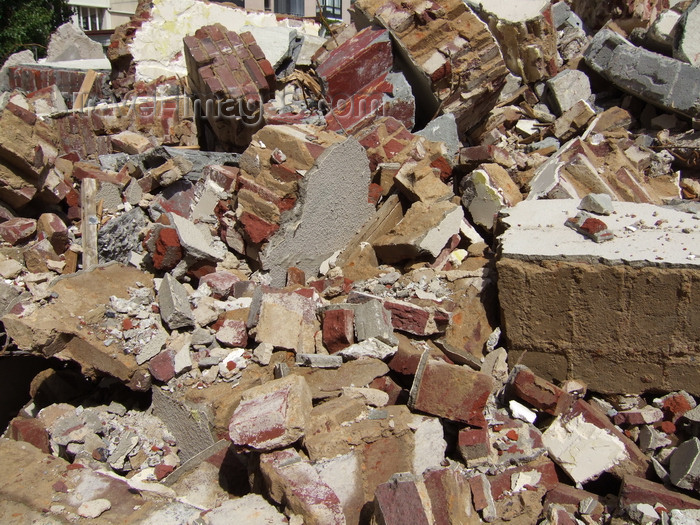 france1252: Le Havre, Seine-Maritime, Haute-Normandie, France: remains of a demolished brick building - Normandy - photo by A.Bartel - (c) Travel-Images.com - Stock Photography agency - Image Bank