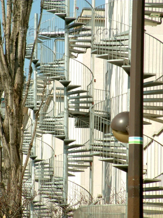 france127: France - Paris: Les escaliers - endless stairs - photo by C.Schmidt - (c) Travel-Images.com - Stock Photography agency - Image Bank