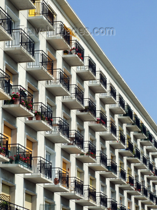 france1286: Le Havre, Seine-Maritime, Haute-Normandie, France: balconies - block of Council Flats, HLM - Normandy - photo by A.Bartel - (c) Travel-Images.com - Stock Photography agency - Image Bank