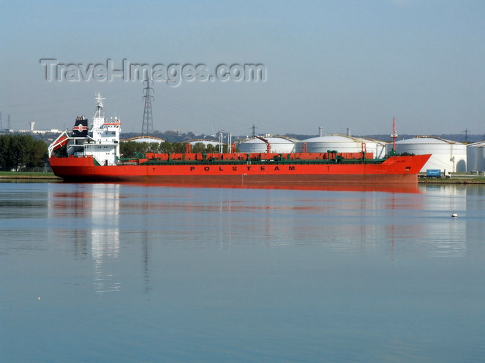 france1291: Le Havre, Seine-Maritime, Haute-Normandie, France: Kaliope Chemical Tanker, starboard - Polsteam lines - photo by A.Bartel - (c) Travel-Images.com - Stock Photography agency - Image Bank