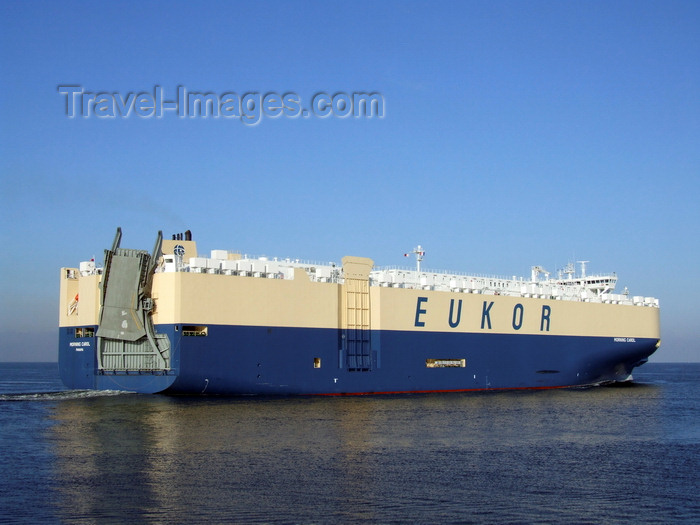 france1297: Le Havre, Seine-Maritime, Haute-Normandie, France: Morning Carol Car Transporter ship - Eukor lines - photo by A.Bartel - (c) Travel-Images.com - Stock Photography agency - Image Bank