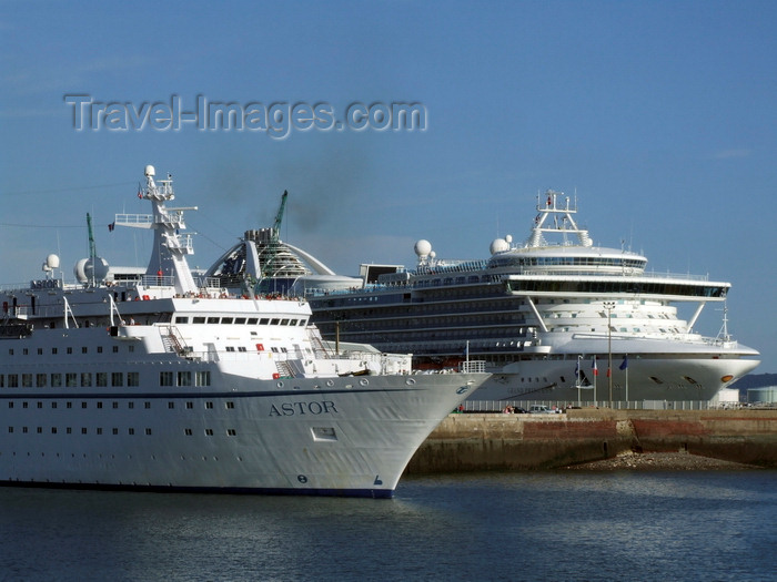 france1299: Le Havre, Seine-Maritime, Haute-Normandie, France: Astor and Grand Princess Cruise Ships - Normandy - photo by A.Bartel - (c) Travel-Images.com - Stock Photography agency - Image Bank