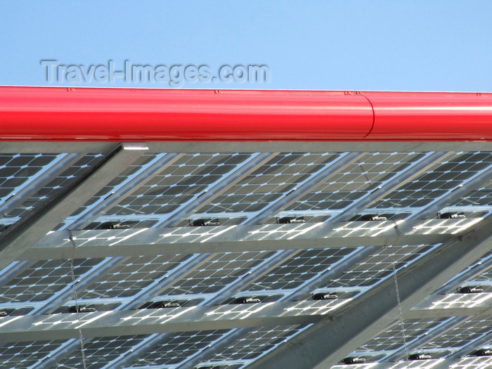 france1312: Le Havre, Seine-Maritime, Haute-Normandie, France: detail of Solar Panel Roof, Gas Station - green energy - photo by A.Bartel - (c) Travel-Images.com - Stock Photography agency - Image Bank