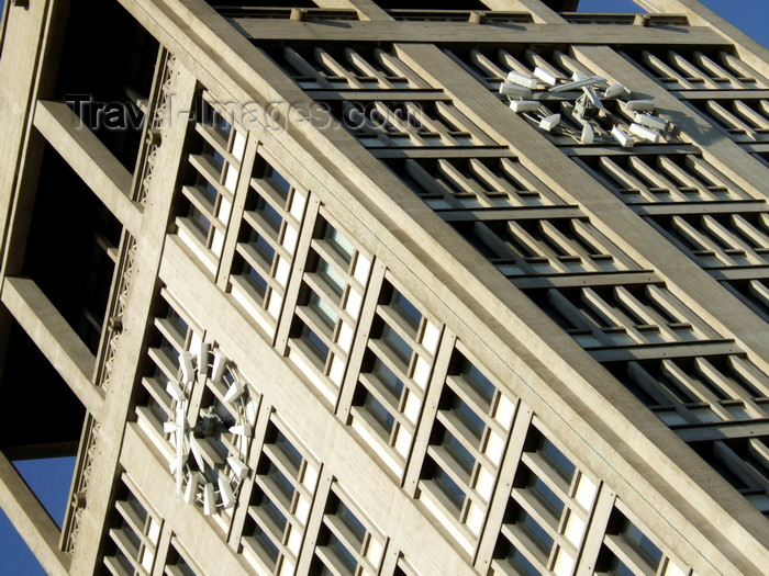 france1318: Le Havre, Seine-Maritime, Haute-Normandie, France: square Clock Tower of the Town Hall - architect A. Perret - photo by A.Bartel - (c) Travel-Images.com - Stock Photography agency - Image Bank