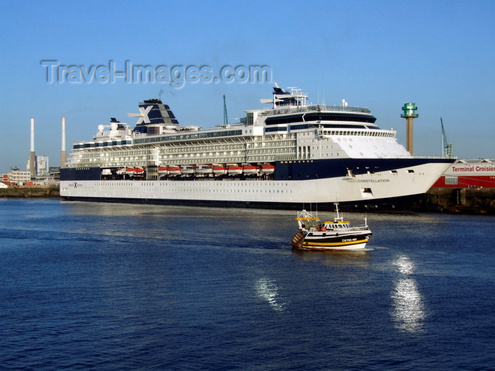 france1346: Le Havre, Seine-Maritime, Haute-Normandie, France: Celebrity Cruises Constellation Cruise Ship - Normandy - photo by A.Bartel - (c) Travel-Images.com - Stock Photography agency - Image Bank