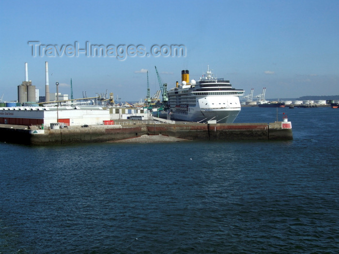 france1347: Le Havre, Seine-Maritime, Haute-Normandie, France: Costa Atlantica Cruise Ship - Normandy - photo by A.Bartel - (c) Travel-Images.com - Stock Photography agency - Image Bank