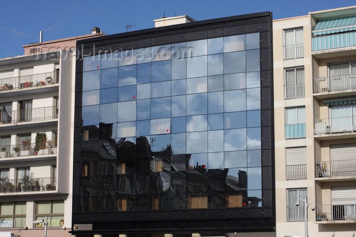 france1361: Le Havre, Seine-Maritime, Haute-Normandie, France: New building facade with solar panels - Dialoge, groupe Logeo - photo by A.Bartel - (c) Travel-Images.com - Stock Photography agency - Image Bank