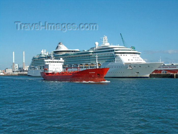 france1376: Le Havre, Seine-Maritime, Haute-Normandie, France: Port scene - Solstraum and Brilliance of the Seas cruise ship - Normandy - photo by A.Bartel - (c) Travel-Images.com - Stock Photography agency - Image Bank