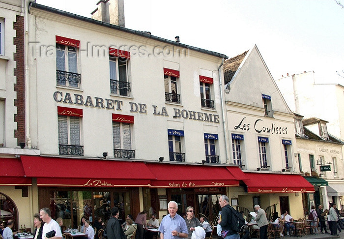 france150: France - Paris: Cabaret de la Boheme - Place du Tertre - Montmartre - photo by K.White - (c) Travel-Images.com - Stock Photography agency - Image Bank