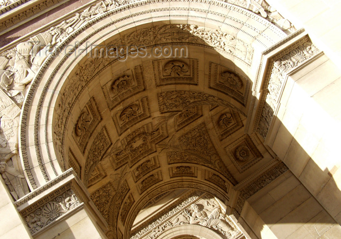 france166: France - Paris: Arc du Carasol / Carasol arch - detail - eastern extreme of the Axe historique - photo by K.White - (c) Travel-Images.com - Stock Photography agency - Image Bank