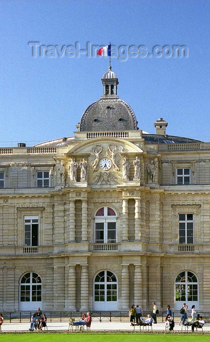 france193: France - Paris: Palais de Luxembourg - seat of the French Senate - façade - photo by D.Jackson - (c) Travel-Images.com - Stock Photography agency - Image Bank