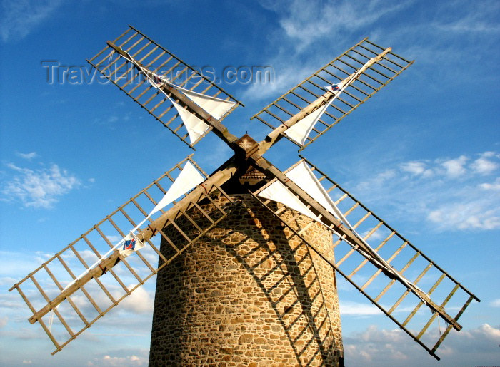 france199: France - Normandy: windmill (photo by R.Sousa) - (c) Travel-Images.com - Stock Photography agency - Image Bank