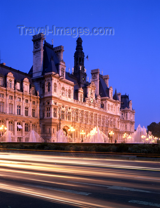 france267: Paris, France: City hall - Hôtel de Ville - French Renaissance style - architects Théodore Ballu and Pierre Deperthes - rive droite - Le Marais - IVe arrondissement - photo by A.Bartel - (c) Travel-Images.com - Stock Photography agency - Image Bank