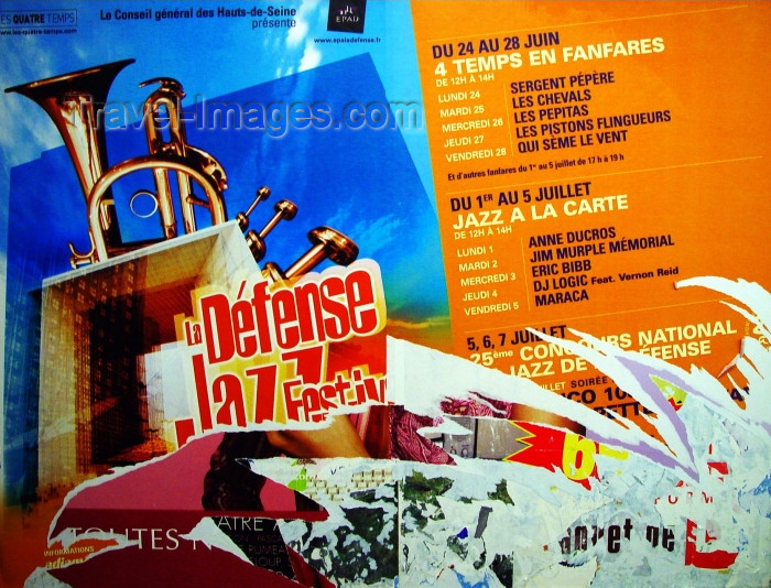 france319: France - Paris: posters in the metro - Jazz - photo by A.Caudron - (c) Travel-Images.com - Stock Photography agency - Image Bank