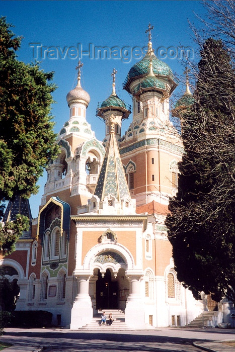 france42: France - Nice (Alpes Maritimes - Provence-Alpes-Cote d'Azur): Russian Orthodox Cathedral of St Nicholas - Avenue Nicolas II, designed by M.T. Preobrajensky, architect of the Alexander Nevski Cathedral in Tallinn - Cathédrale Saint-Nicolas - photo by M.Torres - (c) Travel-Images.com - Stock Photography agency - Image Bank