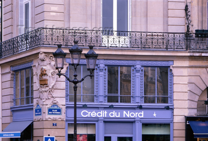 france470: Paris, France: Place des Victoires, corner with Rue Étienne Marcel - bank - branch of Crédit du Nord - 1er. Arrt. - photo by A.Bartel - (c) Travel-Images.com - Stock Photography agency - Image Bank