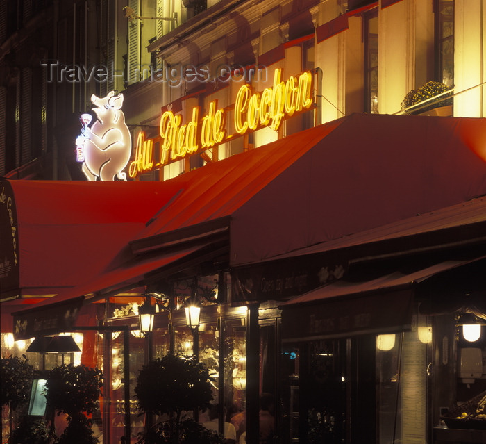 france486: Paris, France: Pied de Cochon restaurant - brasserie - rue Coquillière - 1er arrondissement - photo by A.Bartel - (c) Travel-Images.com - Stock Photography agency - Image Bank