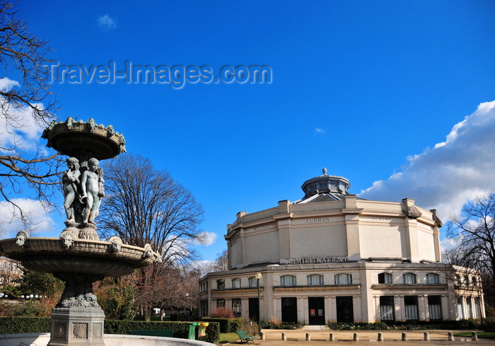 france498: Paris, France: Circus fountain and Marigny Theatre - architects Charles Garnier and Édouard Niermans - Carré Marigny, Champs-Élysées - 8e arrondissement - photo by M.Torres - (c) Travel-Images.com - Stock Photography agency - Image Bank