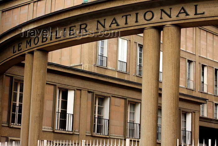 france945: Paris, France: concrete building of Le Mobilier National, architect Auguste Perret - quartier Croulebarbe, Rue Berbier du Mets - 13e arrondissement - photo by A.Bartel - (c) Travel-Images.com - Stock Photography agency - Image Bank