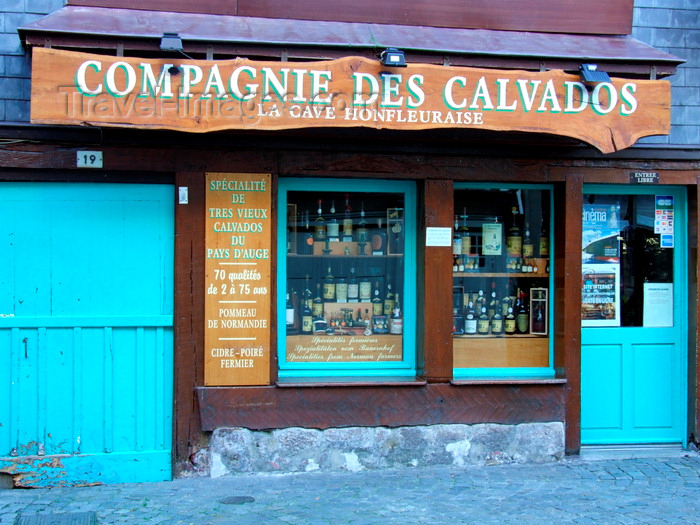 france974: Honfleur, Calvados, Basse-Normandie, France: Compagnie des Calvados - wines and spirits shop - photo by A.Bartel - (c) Travel-Images.com - Stock Photography agency - Image Bank