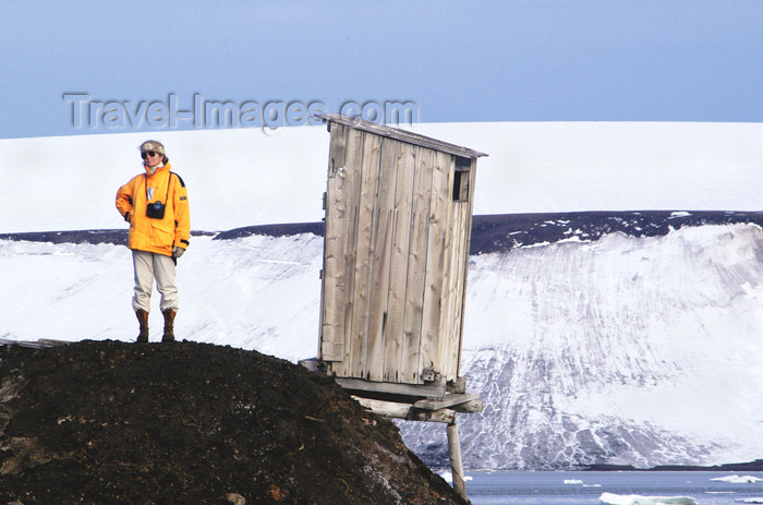 franz-josef13: Franz Josef Land Abandoned outhouse, polar station Thikaya, Hooker Island - Arkhangelsk Oblast, Northwestern Federal District, Russia - photo by Bill Cain - (c) Travel-Images.com - Stock Photography agency - Image Bank