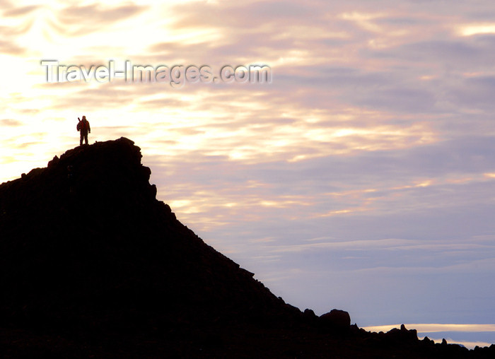 franz-josef19: Franz Josef Land Armed guard on lookout hill, Hall Island - Arkhangelsk Oblast, Northwestern Federal District, Russia - photo by Bill Cain - (c) Travel-Images.com - Stock Photography agency - Image Bank