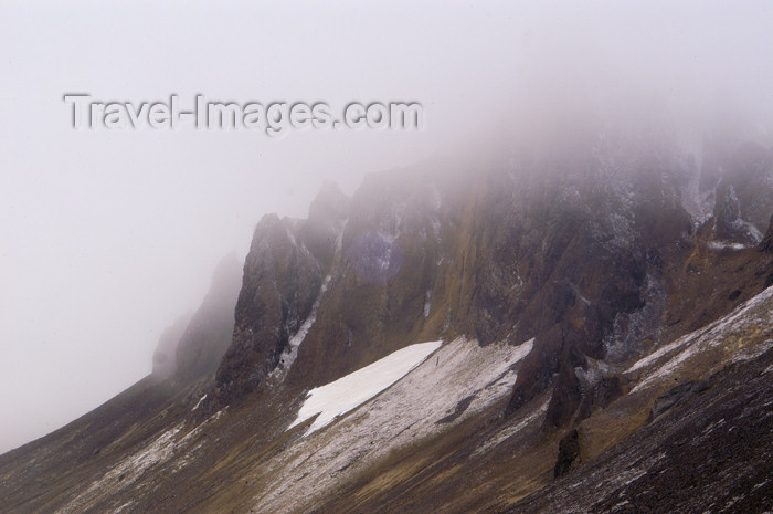 franz-josef47: Franz Josef Land Mountians in fog, Cape Tegethoff, Hall Island - Arkhangelsk Oblast, Northwestern Federal District, Russia - photo by Bill Cain - (c) Travel-Images.com - Stock Photography agency - Image Bank