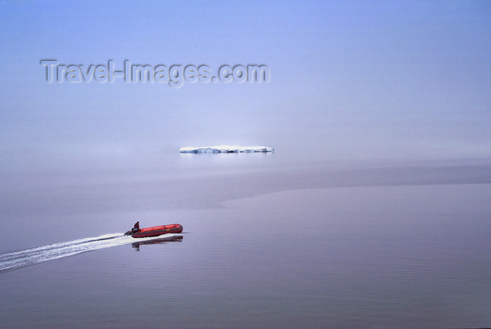 franz-josef92: Franz Josef Land Zodiac and iceberg - Arkhangelsk Oblast, Northwestern Federal District, Russia - photo by Bill Cain - (c) Travel-Images.com - Stock Photography agency - Image Bank