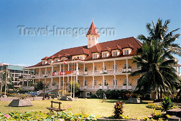 french-polynesia63: French Polynesia - Tetiaroa (Society islands, iles du vent): Papeete - city hall - Mairie - photo by B.Cloutier - (c) Travel-Images.com - Stock Photography agency - Image Bank