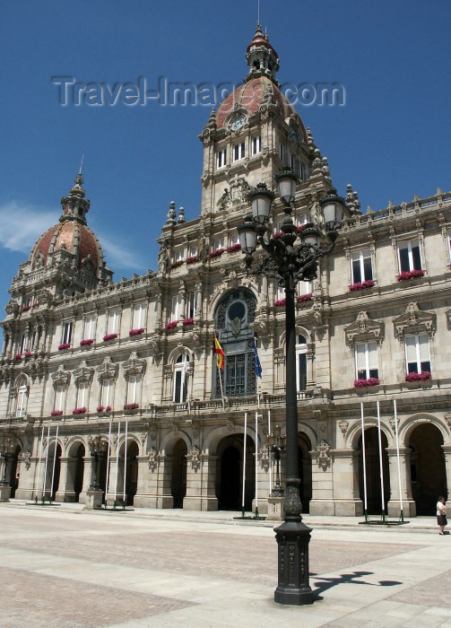 galicia37: Galicia / Galiza - A Coruña (provincia da Corunha): Casa do Concelho - Praça Maria Pita - City Hall - Maria Pita square (photo by Rui Vale de Sousa) - (c) Travel-Images.com - Stock Photography agency - Image Bank