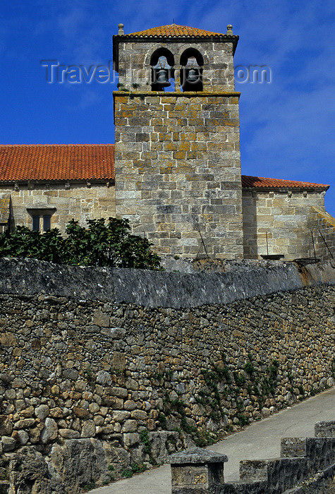 galicia56: Galicia / Galiza - Laxe - A Coruña province: belfry - church of Santa María da Atalaia - photo by S.Dona' - (c) Travel-Images.com - Stock Photography agency - Image Bank