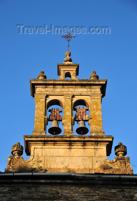 galicia80: Lugo, Galicia / Galiza, Spain: bells of the San Pedro church, formerly part of the Convento de San Francisco - Praza da Soidade - photo by M.Torres - (c) Travel-Images.com - Stock Photography agency - Image Bank