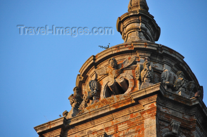 galicia84: Lugo, Galicia / Galiza, Spain: Cathedral of St. Mary - decorations by Gaspar de Arce on the top of a bell tower - photo by M.Torres - (c) Travel-Images.com - Stock Photography agency - Image Bank