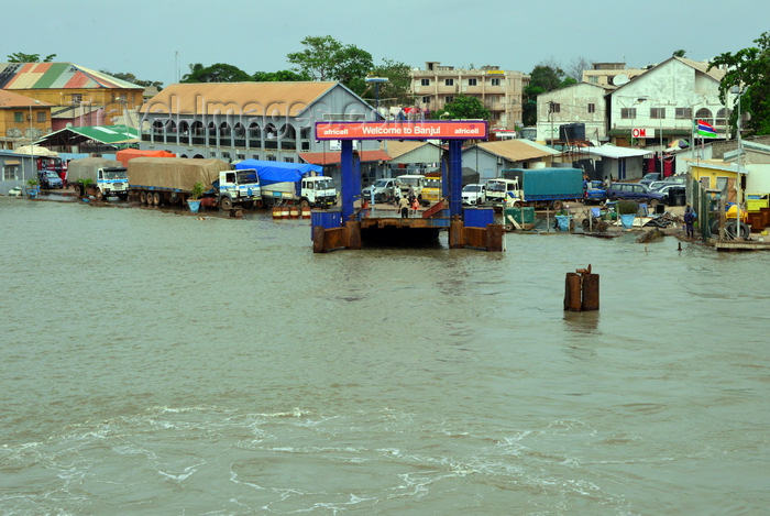 gambia26: Banjul, The Gambia: ferry terminal seen from the river - photo by M.Torres - (c) Travel-Images.com - Stock Photography agency - Image Bank