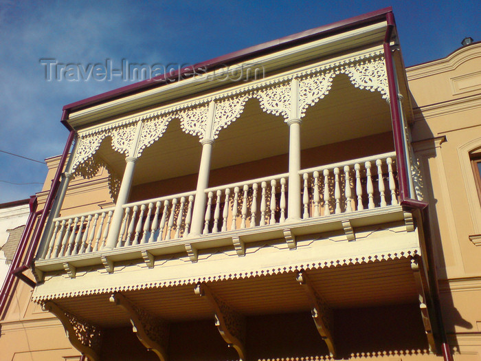 georgia108: Georgia - Tbilisi: decorated balcony - photo by N.Mahmudova - (c) Travel-Images.com - Stock Photography agency - Image Bank