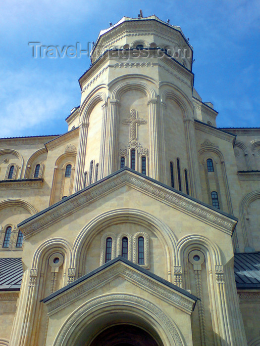 georgia129: Georgia - Tbilisi: Sameba Cathedral - entrance porch - photo by N.Mahmudova - (c) Travel-Images.com - Stock Photography agency - Image Bank