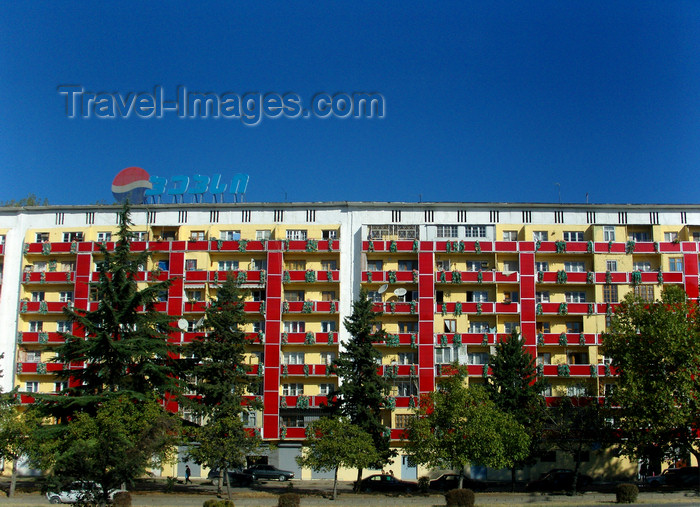 georgia167: Tbilisi, Georgia: apartment block - residential estate - photo by N.Mahmudova - (c) Travel-Images.com - Stock Photography agency - Image Bank